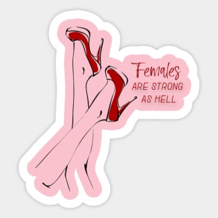 Womens day. Female Sticker